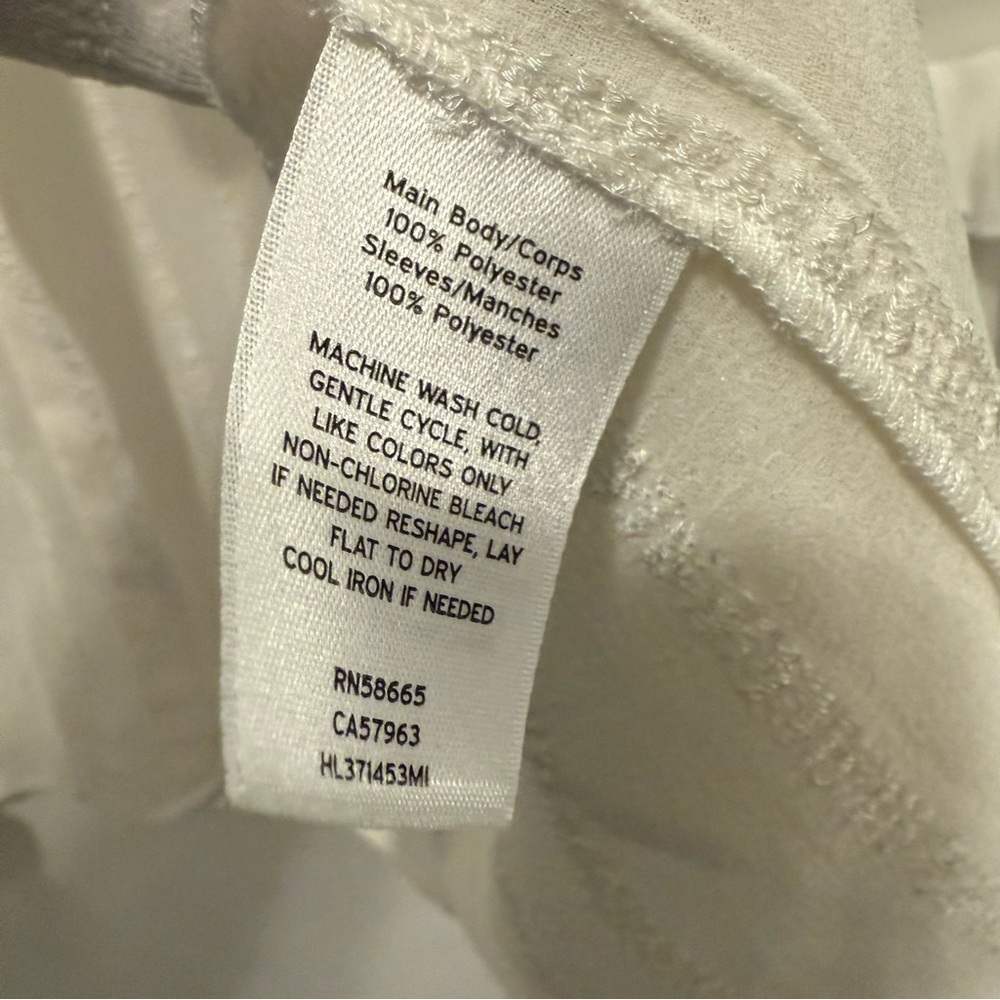 Victorian Ruffle semi sheer white button down - Picture 4 of 5